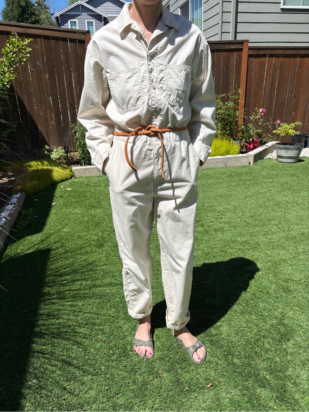Levi's Cream Summer Jumpsuit